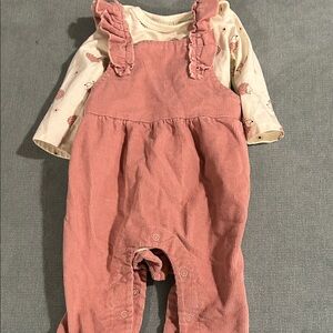 Pink Corduroy Kids Overalls